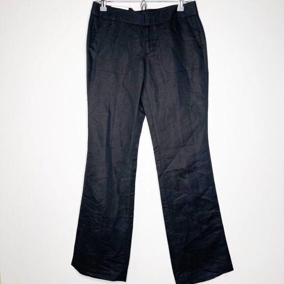 CALVIN KLEIN Black Linen Blend Pants - Picture 1 of 7